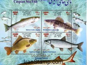 Caspian Sea fish miniature sheet 2013